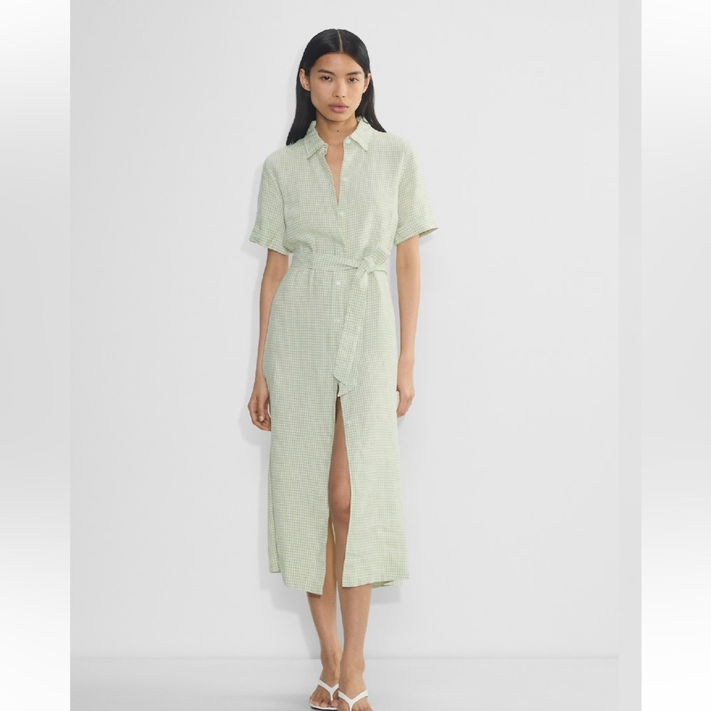 Eleta Linen Shirt Dress